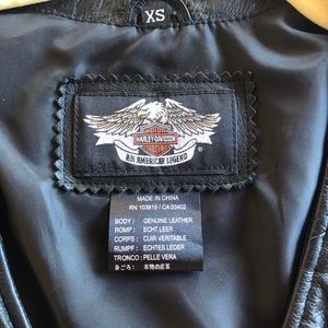 Leather motorcycle vests